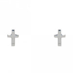 Mini Sterling Silver Cross Post Earrings