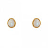 Moonstone Post Earrings