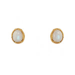 Moonstone Post Earrings