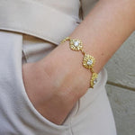 Queen Bracelet in Gold Plated .925 Silver + Cubic Zirconia  - By Ana Moura