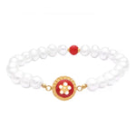 Caramujo Pearl Bracelet - Red