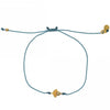 Gold Plated Shell Labradorite Cord Bracelet