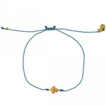 Gold Plated Shell Labradorite Cord Bracelet