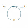 Gold Plated Shell Labradorite Cord Bracelet