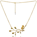 Gold Cherry Blossom Necklace by Eric et Lydie