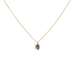 Labradorite Gold Plated Pendant Necklace