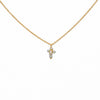 Pearl Cross Drop Necklace