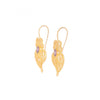 Gold Plated "Heart of Viana" Purple Zirconia Filigree Earrings
