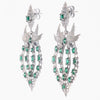 Dove Queen Earrings in .925 Silver + Emerald - By Ana Moura