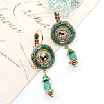Green Jasper Drop Earrings by Satellite Paris