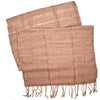 Cambodian Handwoven Raw Silk Scarf -  Mauve