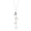 Sterling Silver Moon and Stars Pendant Necklace from Taxco, Mexico