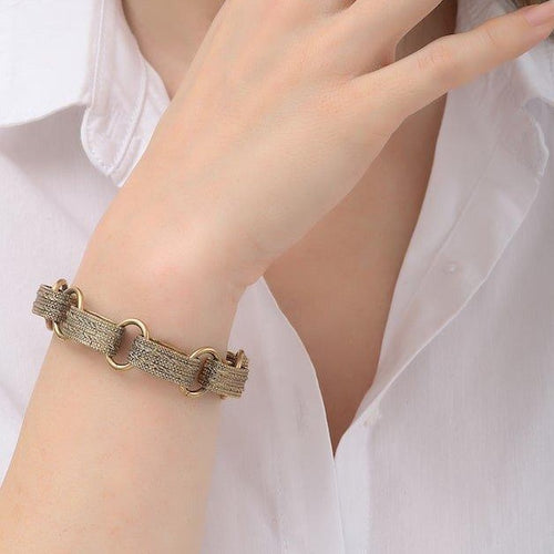 Elegant Silver Flexible Metal Bracelet by Satellite Paris