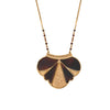 Inlaid Mother of Pearl Pendant Necklace by Satellite Paris