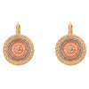 Rosy Medallion Drop Earrings by Satellite Paris