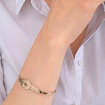 Chic Gold Cuff Bracelet by Satellite Paris