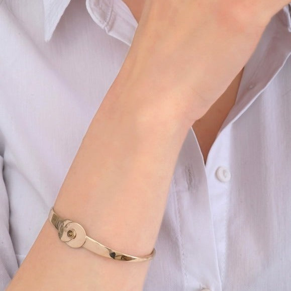 Chic Gold Cuff Bracelet by Satellite Paris