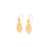 Mini Gold Plated Sterling Silver Filigree "Queen" Earrings