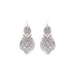 Mini Sterling Silver Filigree "Queen" Earrings