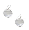 Silver Disc Earrings from Taxco, Mexico